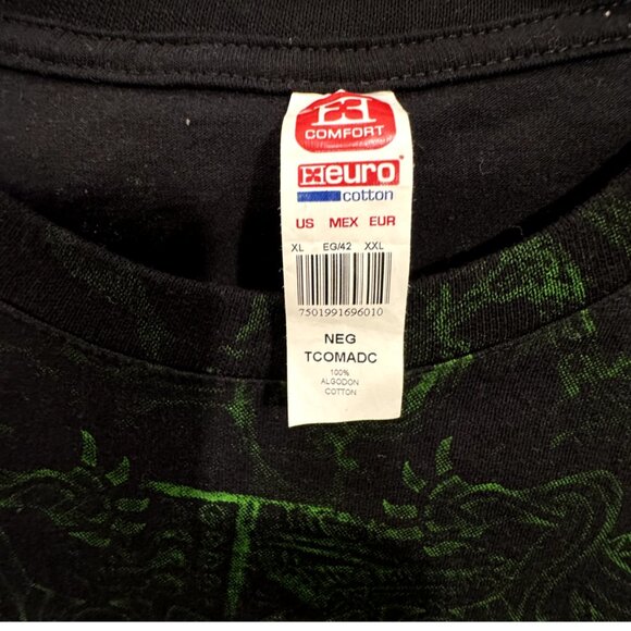 Men Black |Green Cancun Tee Shirt Size XL - Picture 2 of 5